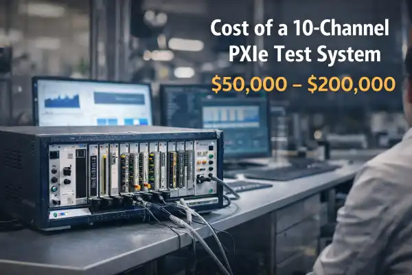 What’s the deployment cost of a 10-channel PXIe test system?